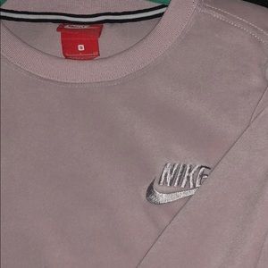 Pink Nike crew neck